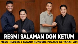 Timnas Indonesia Bakal Tambah Amunisi Baru: Erick Thohir Temui Mees Hilgers dan Eliano Reijnders